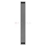 Arbiola Compact H 2200-63-05 секции черный вертикальный радиатор c боковым подключением
