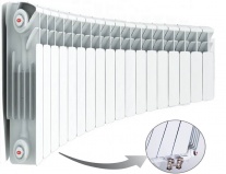 Rifar Base Ventil Flex 350 - 10 секции Биметаллический радиусный радиатор