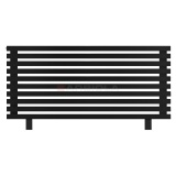 Arbiola Gorizont Ritmo HZ 1250-40-10 секций чёрный горизонтальный радиатор c боковым подключением (на ножках)