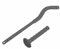 Global Кронштейн с дюбелем 170 мм для радиатора (цвет grigio argento opaco metallizzato (серый)