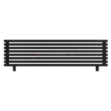 Arbiola Gorizont Ritmo HZ 2000-40-08 секций чёрный горизонтальный радиатор c боковым подключением (на ножках)