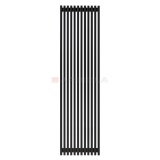 Arbiola Compact H 2200-63-12 секции черный вертикальный радиатор c боковым подключением