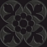 Tagina Deco Dantan Fleur Noir 10×10 см Настенная плитка