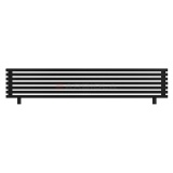 Arbiola Gorizont Ritmo HZ 2200-40-07 секций чёрный горизонтальный радиатор c боковым подключением (на ножках)