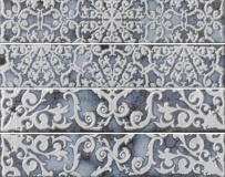 Settecento Brickart Decoro (Set4Pz) Heritage Blue 4,5x23 см Декор