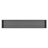 Arbiola Gorizont Ritmo H 2200-40-07 секций чёрный горизонтальный радиатор c боковым подключением