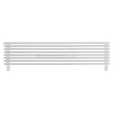 Arbiola Gorizont Compact HZ 1800-63-08 секции белый горизонтальный радиатор c боковым подключением с ножками