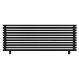 Arbiola Gorizont Ritmo HZ 2000-40-11 секций чёрный горизонтальный радиатор c боковым подключением (на ножках)
