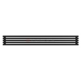 Arbiola Gorizont Ritmo H 2200-40-05 секций чёрный горизонтальный радиатор c боковым подключением