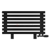 Arbiola Gorizont Ritmo VZ 1000-40-07 секций чёрный горизонтальный радиатор c нижним подключением (на ножках)