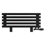 Arbiola Gorizont Ritmo VZ 1000-40-05 секций чёрный горизонтальный радиатор c нижним подключением (на ножках)