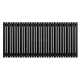 Arbiola Iris 42 H 700-42-31 секции черный вертикальный радиатор c боковым подключением