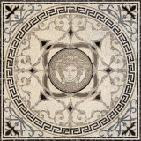 Versace Exclusive Rosone mos.white-blac 118x118 см Мозаика