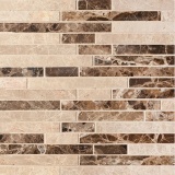 Colori Viva Emperador CV20087 Strips Mix.Polished Light 30,5x30,5 см Мозаика