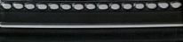 Tagina Fleur Deco Bordo punti rilievo argento Black 7×30 см Бордюр