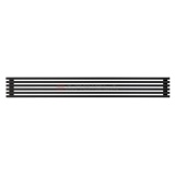 Arbiola Gorizont H 2500-63-06 секции черный горизонтальный радиатор c боковым подключением