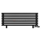 Arbiola Gorizont Ritmo VZ 1250-40-08 секций чёрный горизонтальный радиатор c нижним подключением (на ножках)