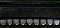 Tagina Fleur Deco cornice fotofera argento Black 15×30 см Бордюр