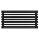 Arbiola Gorizont Ritmo H 1200-40-11 секций чёрный горизонтальный радиатор c боковым подключением