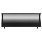 Arbiola Gorizont Ritmo HZ 2200-40-13 секций чёрный горизонтальный радиатор c боковым подключением (на ножках)