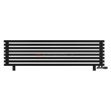 Arbiola Gorizont Ritmo VZ 1800-40-08 секций чёрный горизонтальный радиатор c нижним подключением (на ножках)