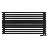 Arbiola Ritmo Gorizont V 1200-40-11 секций чёрный горизонтальный радиатор c нижним подключением