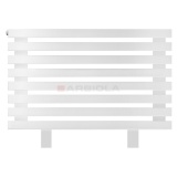 Arbiola Gorizont Ritmo HZ 1000-40-08 секций белый горизонтальный радиатор c боковым подключением (на ножках)