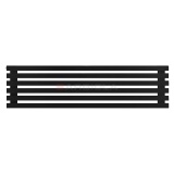 Arbiola Gorizont Ritmo H 1200-40-06 секций чёрный горизонтальный радиатор c боковым подключением