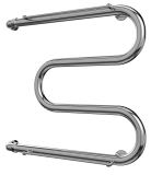 Terminus М-образной формы 500х600 с полкой Водяной полотенцесушитель 