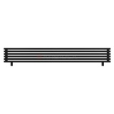 Arbiola Gorizont Ritmo HZ 2500-40-06 секций чёрный горизонтальный радиатор c боковым подключением (на ножках)