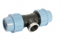 Unipum D25x3/4" Тройник в/р Фитинг для труб ПНД