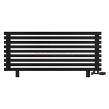 Arbiola Gorizont Ritmo VZ 1250-40-09 секций чёрный горизонтальный радиатор c нижним подключением (на ножках)