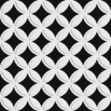 Tagina Deco Dantan Etoile Noir-Blanck 20×20 см Напольная плитка