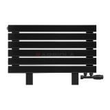 Arbiola Gorizont Liner VZ 1000-63-06 секции черный горизонтальный радиатор c нижним подключением с ножками