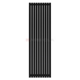 Arbiola Mono H 2200-60-10 секции черный вертикальный радиатор c боковым подключением