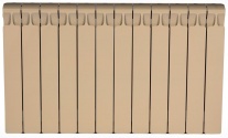Rifar Monolit 500 12 секции Айвори биметаллический секционный радиатор