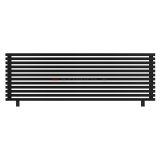 Arbiola Gorizont Ritmo HZ 2200-40-12 секций чёрный горизонтальный радиатор c боковым подключением (на ножках)