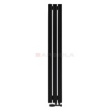 Arbiola Mono V 1200-60-03 секции черный вертикальный радиатор c нижним подключением