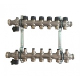 Oventrop Multidis SF Коллектор 6 отводов G 3/4'' с вентильными вставками (воздушник сзади)
