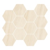Caesar Anima Select Composizione Esagono Bianco Alpino luc.28,5x33 см Настенная плитка