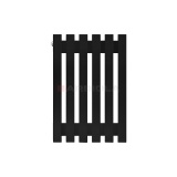 Arbiola Ritmo H 500-40-06 секции черный вертикальный радиатор c боковым подключением