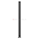 Arbiola Iris 42 V 2500-42-03 секции черный вертикальный радиатор c нижним подключением