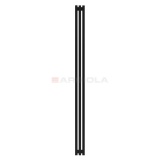  Arbiola Ritmo H 2500-40-03 секции черный вертикальный радиатор c боковым подключением