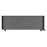 Arbiola Gorizont Ritmo VZ 2200-40-12 секций чёрный горизонтальный радиатор c нижним подключением (на ножках)