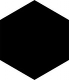 Codicer 95 Basic Hex 25 Black 22x25 Напольная плитка