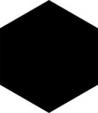 Codicer 95 Basic Hex 25 Black 22x25 Напольная плитка