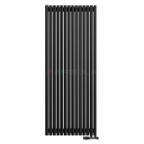Arbiola Iris 42 V 1750-42-14 секции черный вертикальный радиатор c нижним подключением