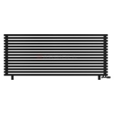 Arbiola Gorizont Ritmo VZ 2200-40-15 секций чёрный горизонтальный радиатор c нижним подключением (на ножках)