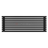 Arbiola Gorizont Ritmo H 1250-40-08 секций чёрный горизонтальный радиатор c боковым подключением