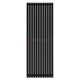 Arbiola Mono H 2000-60-12 секции черный вертикальный радиатор c боковым подключением